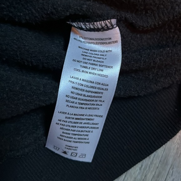 Tommy Hilfiger Sport turtleneck Cropped Sweatshirt MEDIUM Cotton Blend. EUC. - Picture 7 of 9